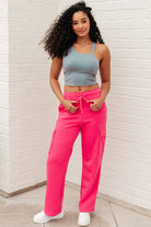 Run, Don't Walk Cargo Sweatpants in Flamingo Pink Ave Shops