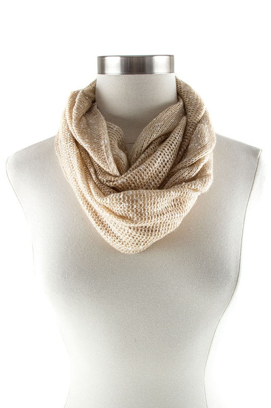 Two Toned Infinity Scarf |  KHAKI-KHKH-Os |  Casual Chic Boutique
