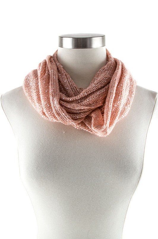 Two Toned Infinity Scarf |  PINK-LRLR-Os |  Casual Chic Boutique