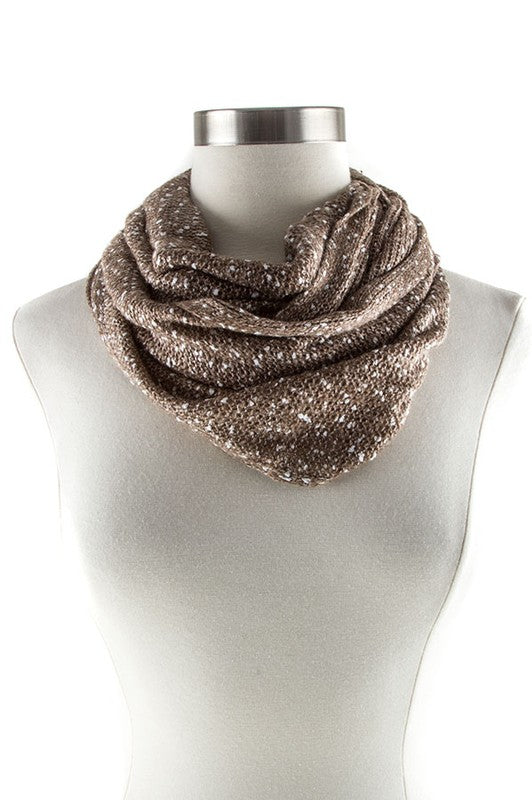 Two Toned Infinity Scarf |  BEIGE-LTLT-Os |  Casual Chic Boutique