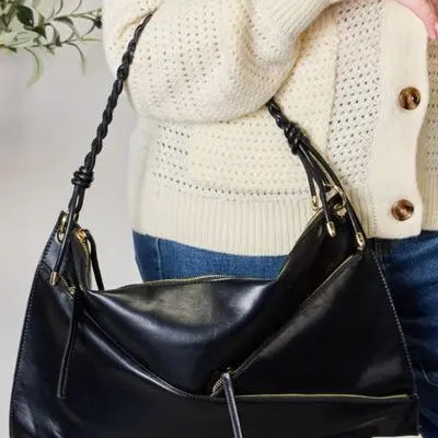 SHOMICO Zipper Detail Shoulder Bag with Pouch Trendsi