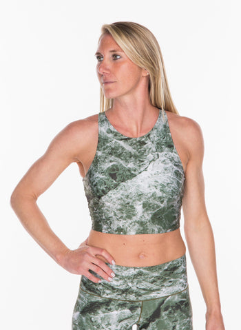 Sage Marble Crop Top Colorado Threads Clothing