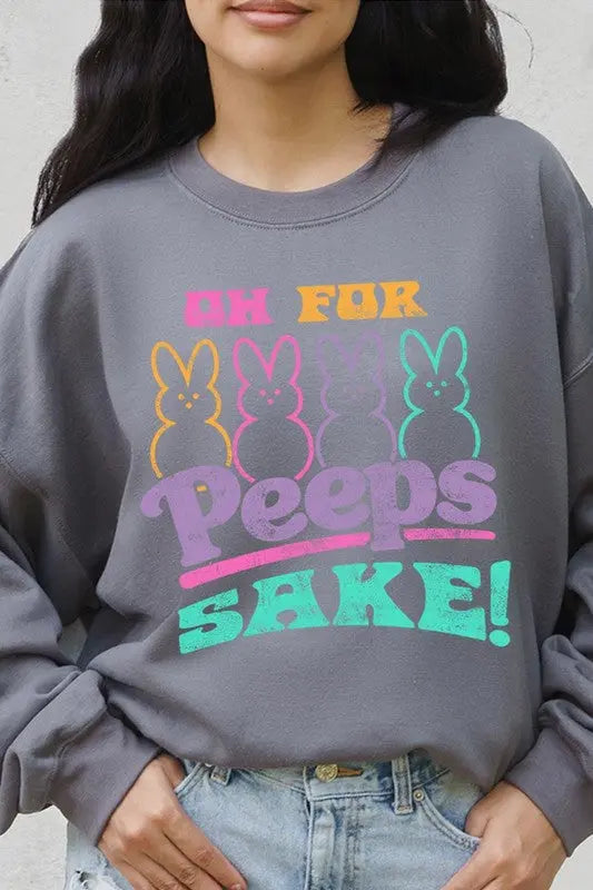 Sake Bunny Easters Graphic Fleece Sweatshirts Color Bear