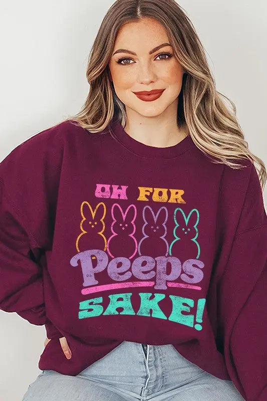 Sake Bunny Easters Graphic Fleece Sweatshirts Color Bear