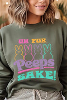 Sake Bunny Easters Graphic Fleece Sweatshirts Color Bear