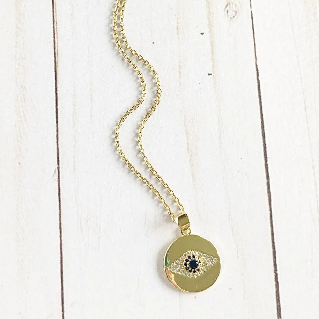 Sapphire Eye Necklace |   |  Casual Chic Boutique