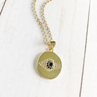 Sapphire Eye Necklace |   |  Casual Chic Boutique