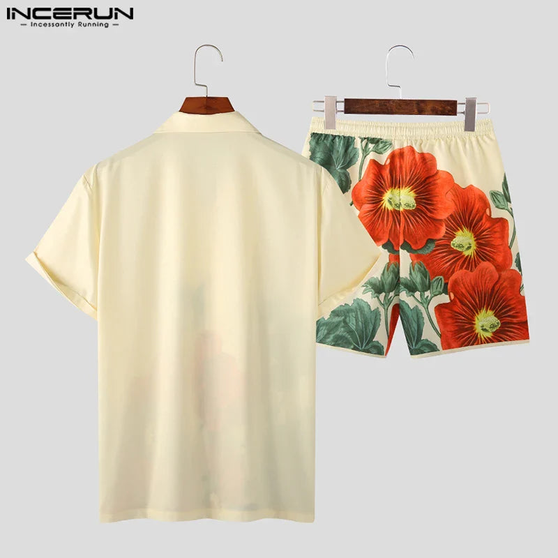 Flower Style men beach short set Sexikinis Swim