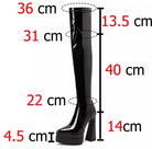 Fashionella Autumn Winter High Boots Fashionella