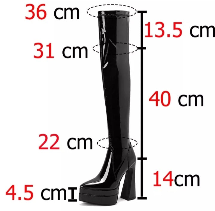 Fashionella Autumn Winter High Boots Fashionella