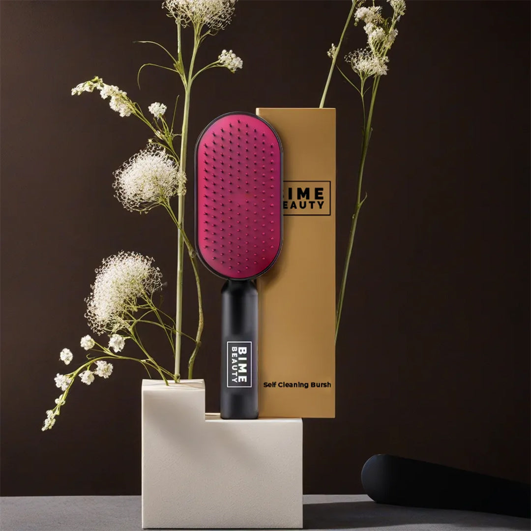 Self-Cleaning Hair Brush BimeBeauty