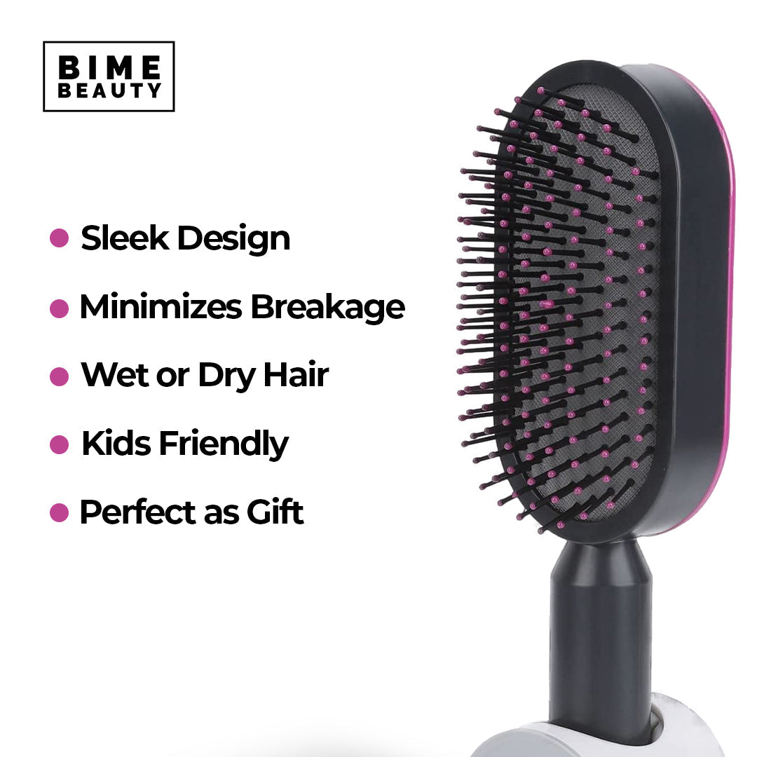 Self-Cleaning Hair Brush BimeBeauty