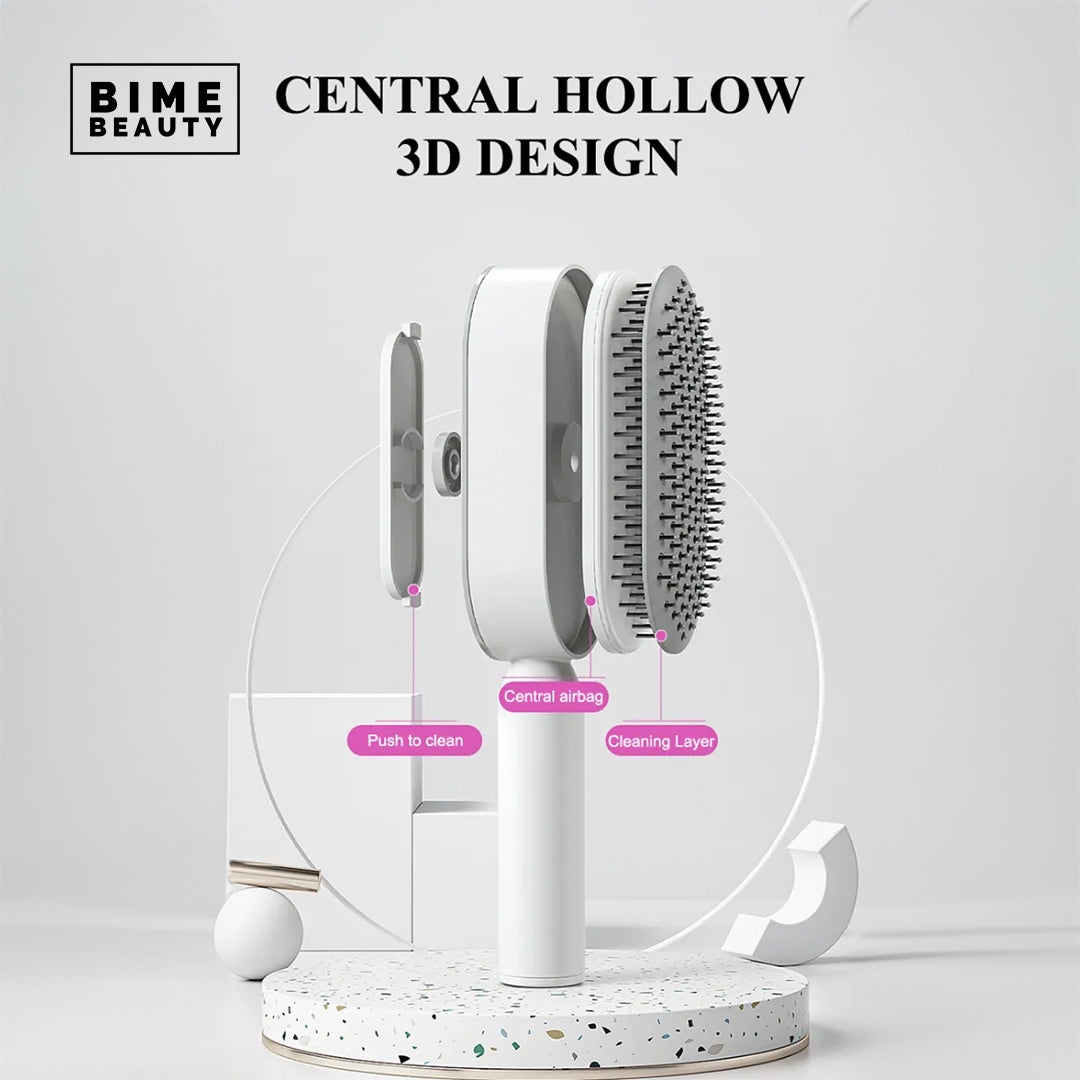 Self-Cleaning Hair Brush BimeBeauty