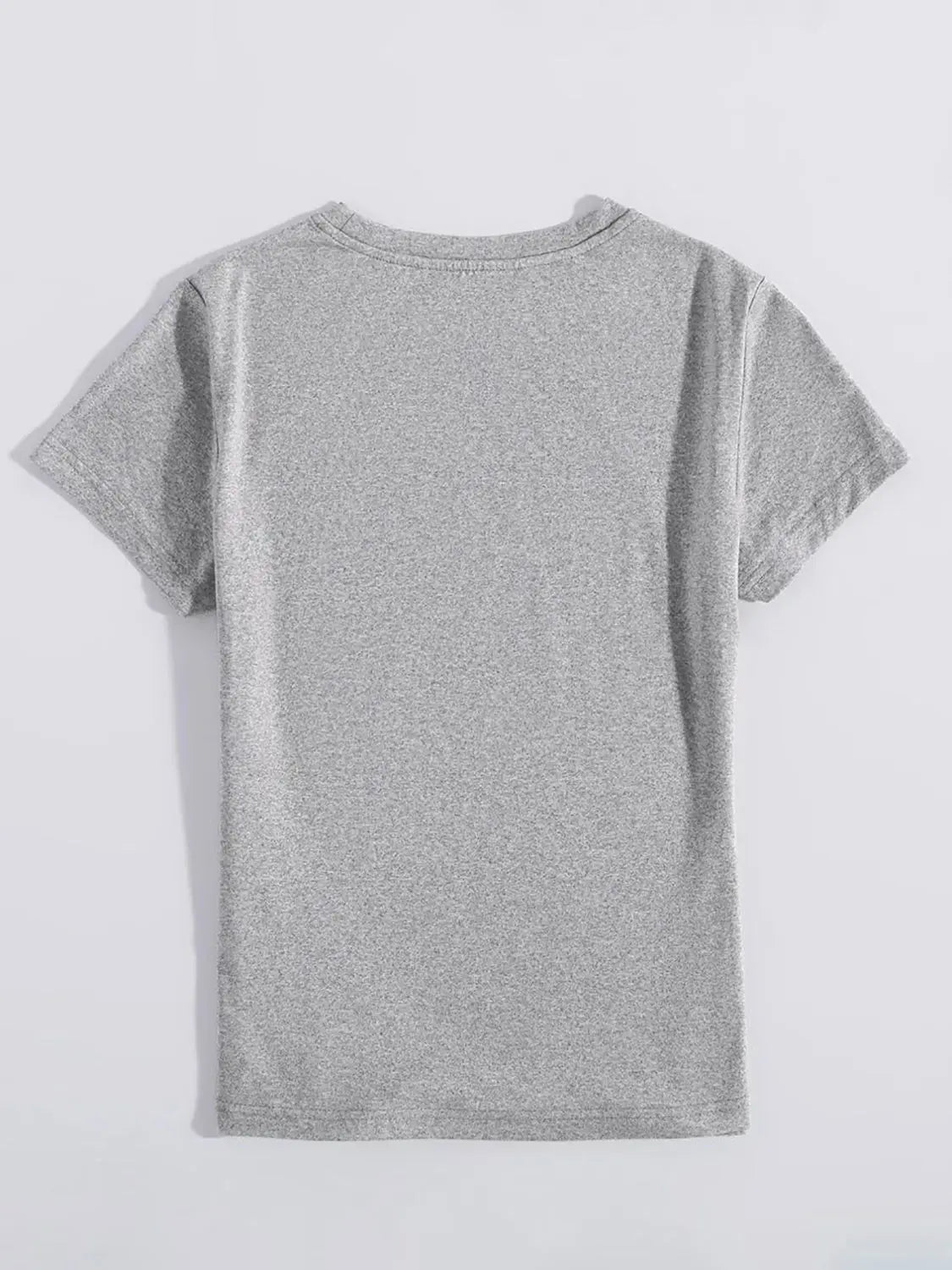 Sequin Heart Round Neck Short Sleeve T-Shirt Trendsi