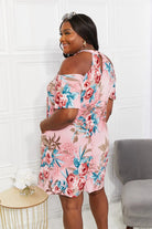 Sew In Love Fresh-Cut Flowers Cold-Shoulder Dress Sew In Love