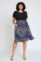 Short Sleeve Floral Sash Midi Dress EG fashion