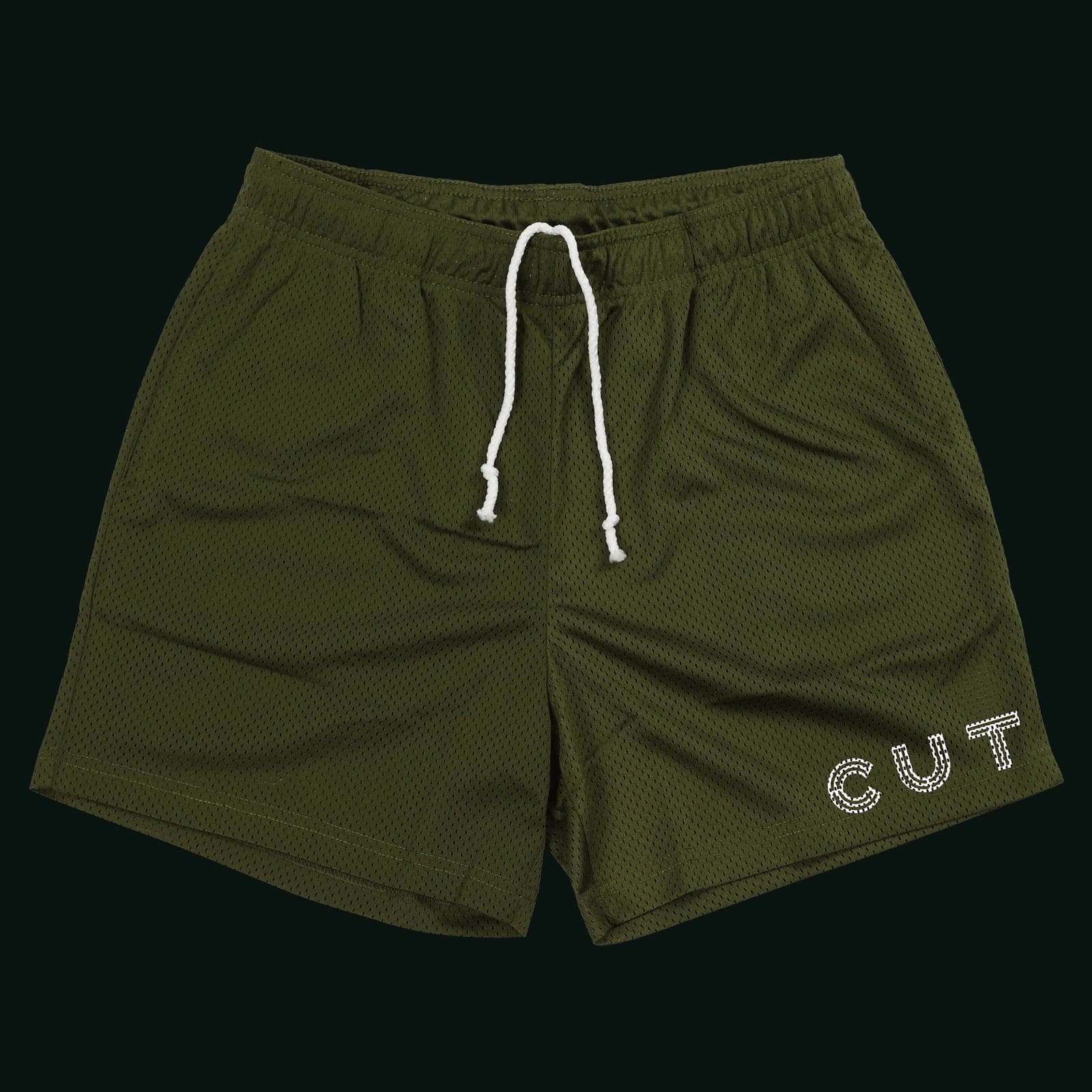 CUT Mesh Athletic Shorts | Black or Olive Green