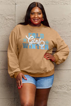 Simply Love Full Size COLD WINTER Graphic Long Sleeve Sweatshirt Trendsi