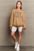 Simply Love Full Size COZY Graphic Sweatshirt Trendsi