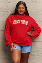 Simply Love Full Size COZY VIBES Graphic Sweatshirt Trendsi