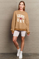 Simply Love Full Size GAME DAY Graphic Sweatshirt Trendsi