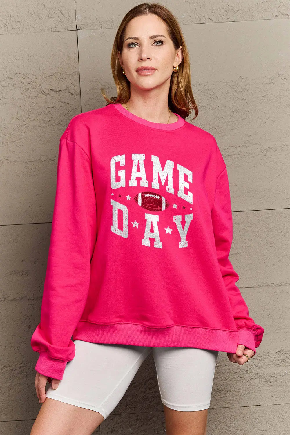 Simply Love Full Size GAME DAY Graphic Sweatshirt Trendsi