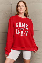 Simply Love Full Size GAME DAY Graphic Sweatshirt Trendsi