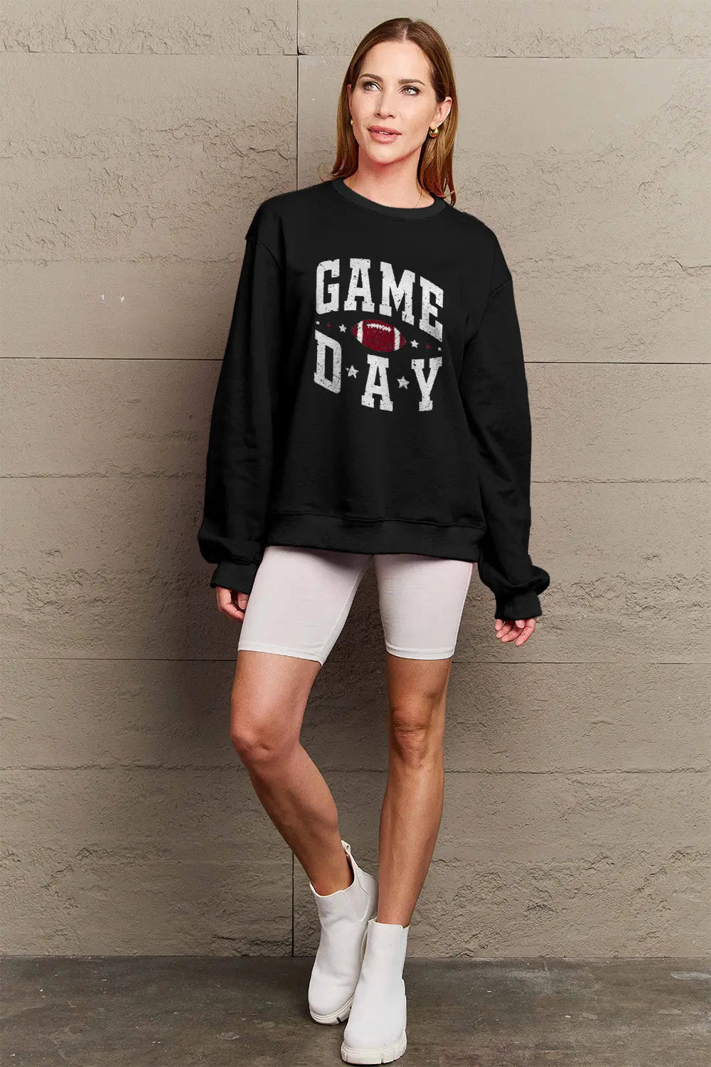 Simply Love Full Size GAME DAY Graphic Sweatshirt Trendsi