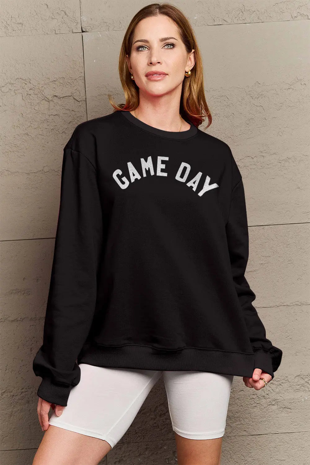 Simply Love Full Size GAME DAY Graphic Sweatshirt Trendsi