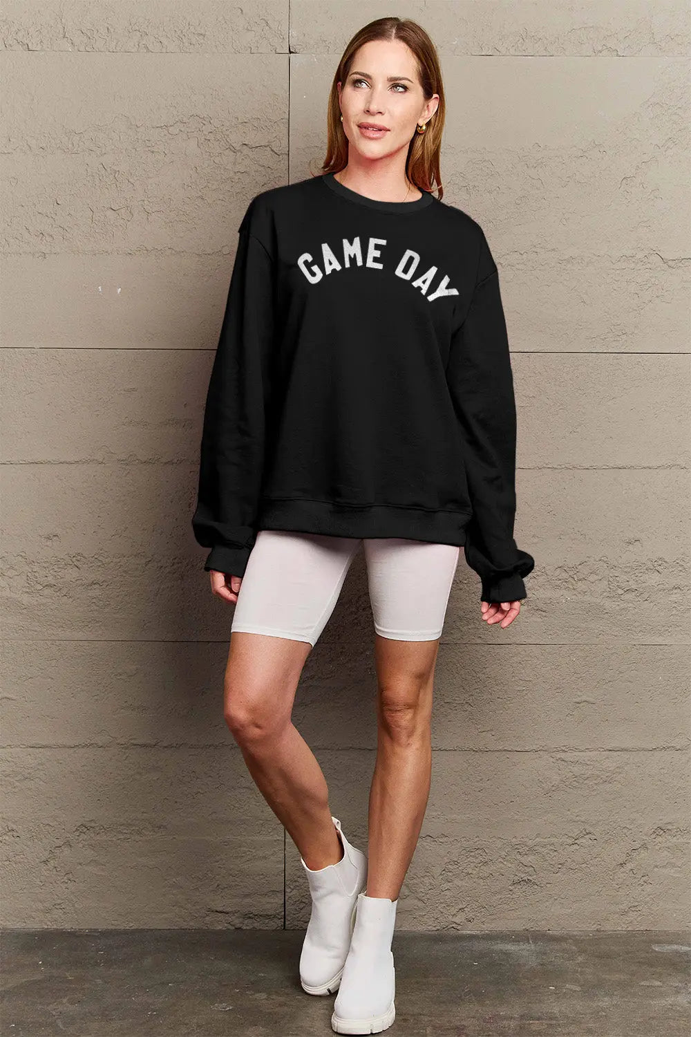 Simply Love Full Size GAME DAY Graphic Sweatshirt Trendsi