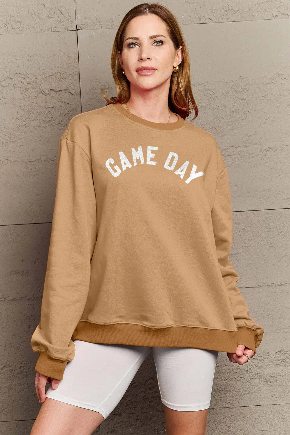 Simply Love Full Size GAME DAY Graphic Sweatshirt Trendsi