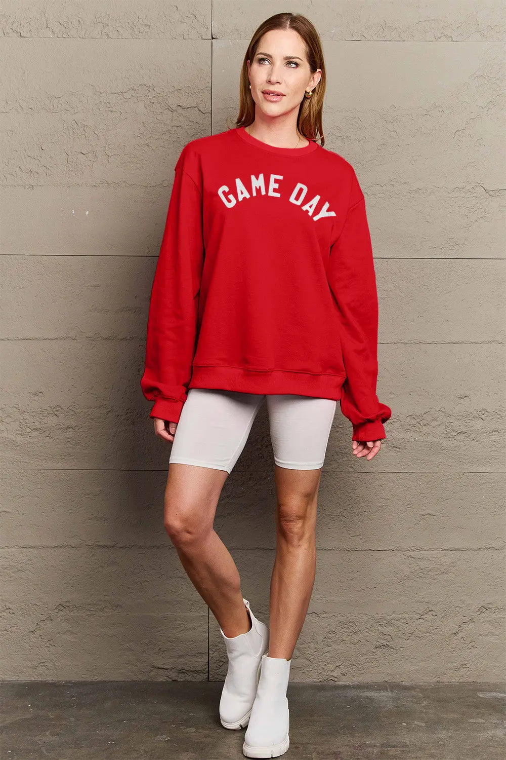 Simply Love Full Size GAME DAY Graphic Sweatshirt Trendsi