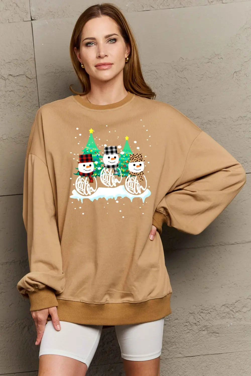 Simply Love Full Size Graphic Round Neck Sweatshirt Trendsi