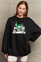 Simply Love Full Size Graphic Round Neck Sweatshirt Trendsi