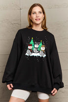 Simply Love Full Size Graphic Round Neck Sweatshirt Trendsi