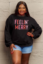 Simply Love Full Size Graphic Round Neck Sweatshirt Trendsi