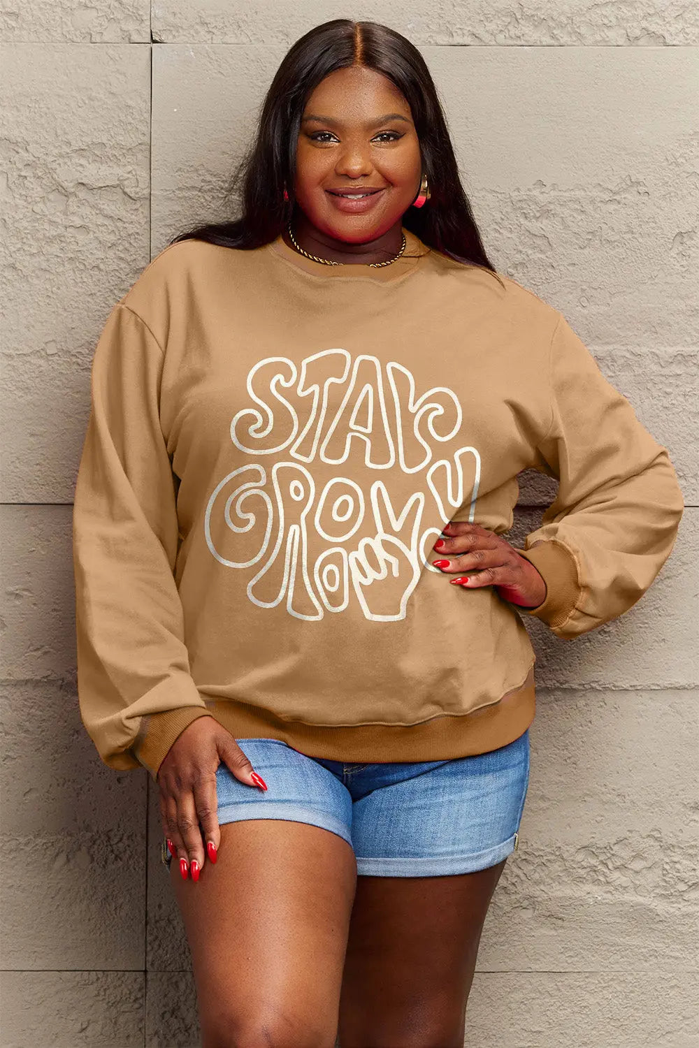 Simply Love Full Size Graphic Sweatshirt Trendsi