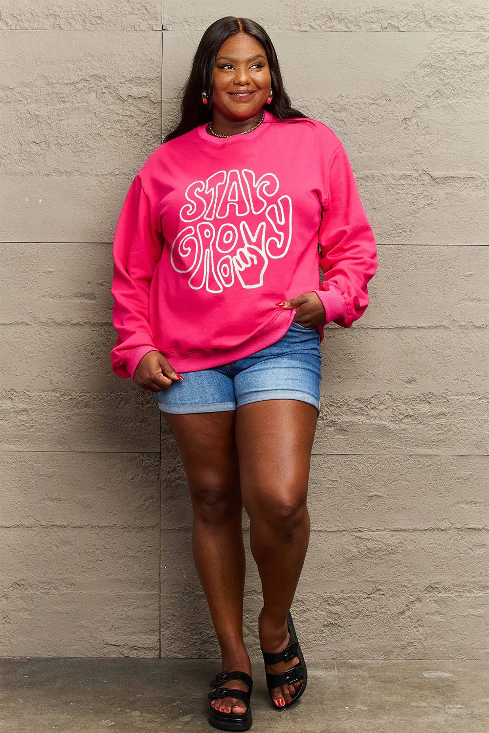 Simply Love Full Size Graphic Sweatshirt Trendsi