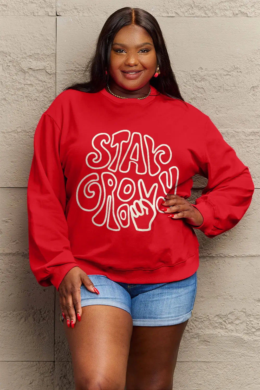 Simply Love Full Size Graphic Sweatshirt Trendsi