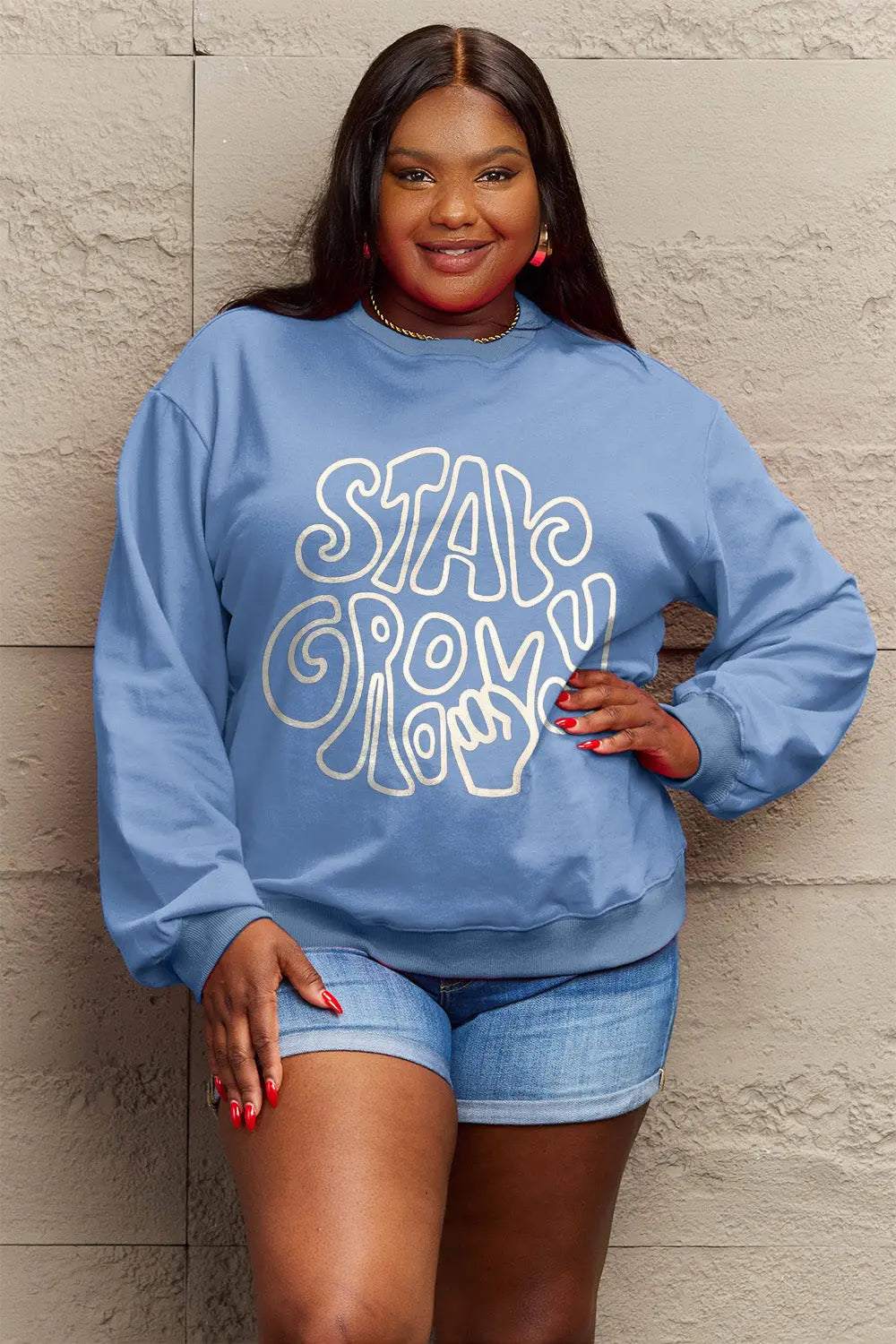 Simply Love Full Size Graphic Sweatshirt Trendsi