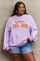 Simply Love Full Size HALLOWEEN TRICK OR TREAT Graphic Sweatshirt Trendsi