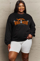 Simply Love Full Size HALLOWEEN TRICK OR TREAT Graphic Sweatshirt Trendsi