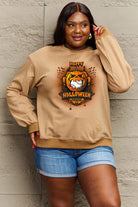 Simply Love Full Size HAPPY HALLOWEEN Graphic Sweatshirt Trendsi