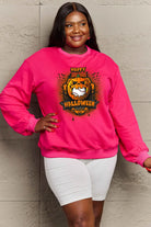 Simply Love Full Size HAPPY HALLOWEEN Graphic Sweatshirt Trendsi