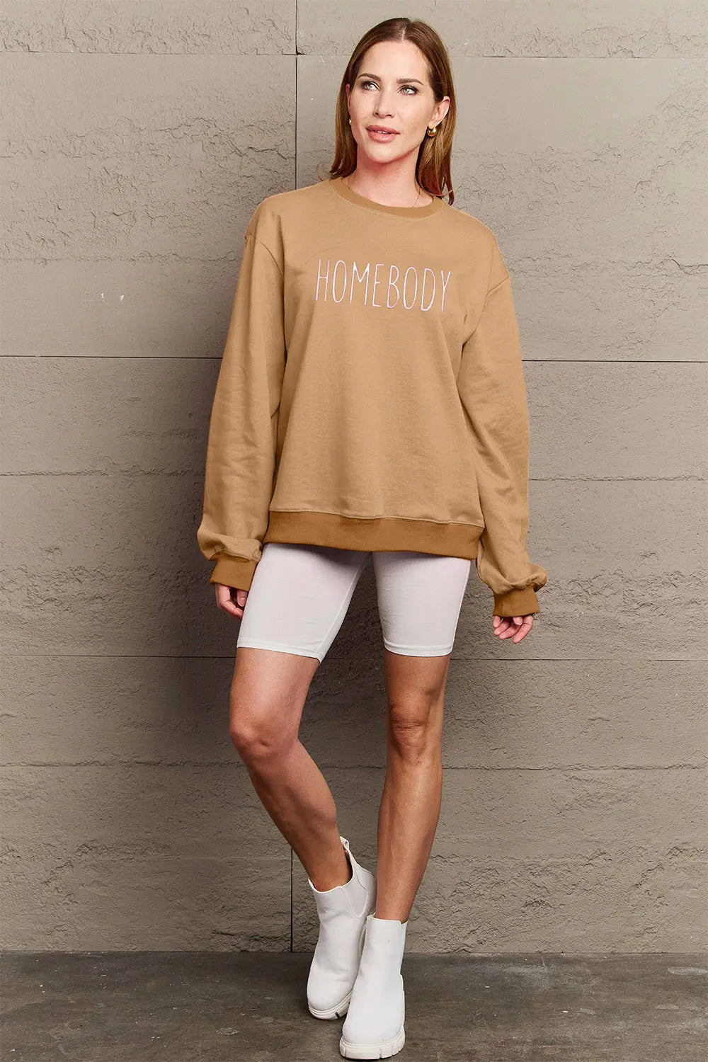 Simply Love Full Size HOMEBODY Graphic Sweatshirt Trendsi