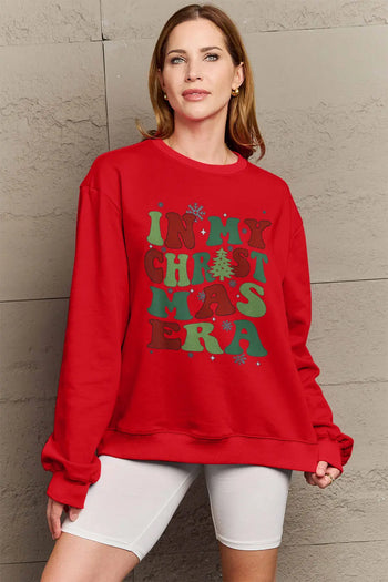 Simply Love Full Size IN MY CHRISTMAS ERA Long Sleeve Sweatshirt Trendsi