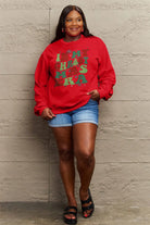 Simply Love Full Size IN MY CHRISTMAS ERA Long Sleeve Sweatshirt Trendsi