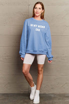 Simply Love Full Size IN MY MAMA EAR Graphic Sweatshirt Trendsi