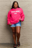 Simply Love Full Size IN MY MAMA EAR Graphic Sweatshirt Trendsi