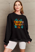 Simply Love Full Size IT'S ALL GRAVY BABY Long Sleeve Sweatshirt Trendsi